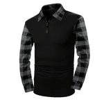 Domical™Casual Long Sleeve Half Zip Shirt