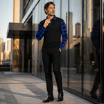 Domical™Casual Long Sleeve Half Zip Shirt