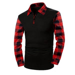 Domical™Casual Long Sleeve Half Zip Shirt