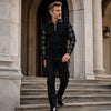 Domical™Casual Long Sleeve Half Zip Shirt