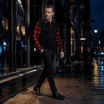 Domical™Casual Long Sleeve Half Zip Shirt