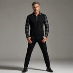Domical™Casual Long Sleeve Half Zip Shirt