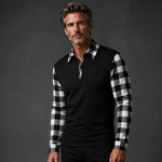 Domical™Casual Long Sleeve Half Zip Shirt