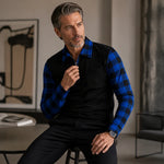Domical™Casual Long Sleeve Half Zip Shirt