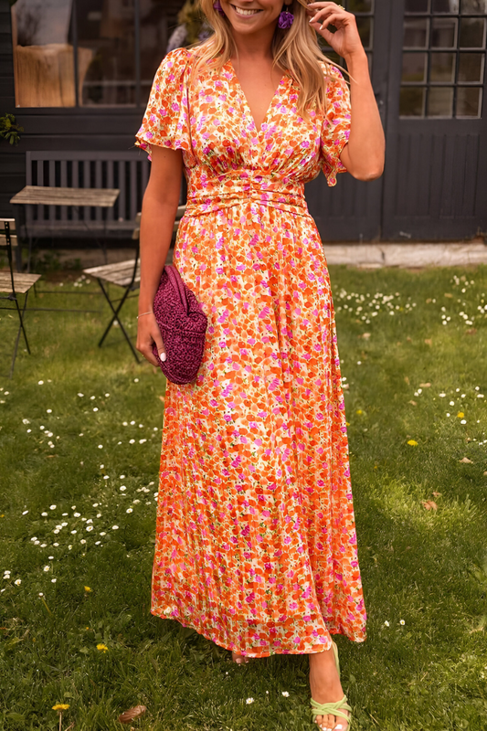 V-Neck Maxi Dress | Elegant Timeless Style